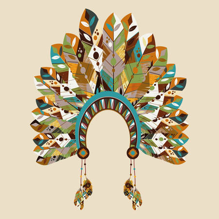 feather decoration design, vector illustration eps10 graphicのイラスト素材