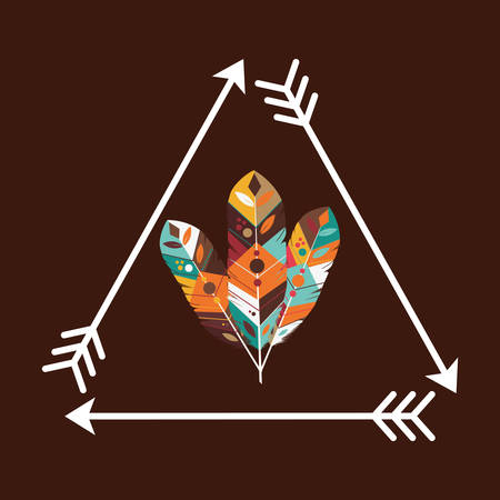 feather decoration design, vector illustration eps10 graphicのイラスト素材