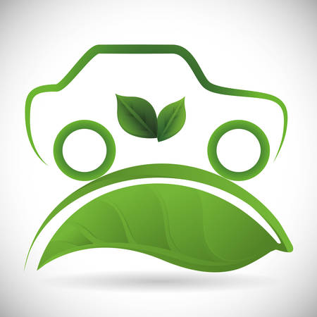 eco car design, vector illustration eps10 graphicのイラスト素材