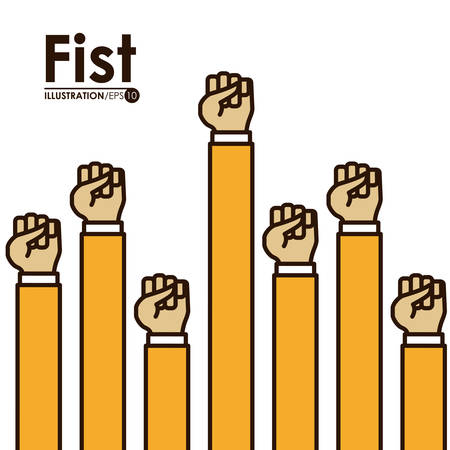 hands signals design, vector illustration eps10 graphicのイラスト素材