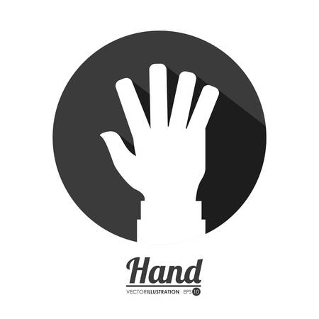 hands gesture design, vector illustration eps10 graphicのイラスト素材