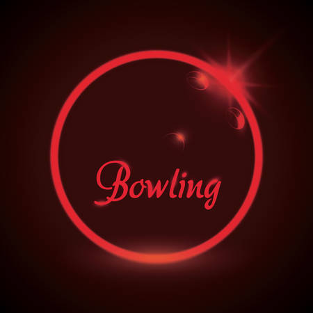 bowling sport design, vector illustration eps10 graphicのイラスト素材