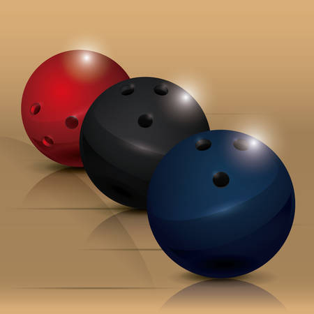 bowling sport design, vector illustration eps10 graphicのイラスト素材