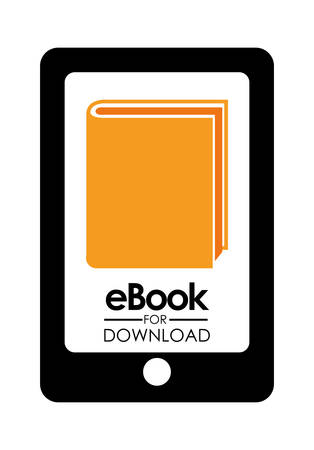eBook design over white background, vector illustration.のイラスト素材