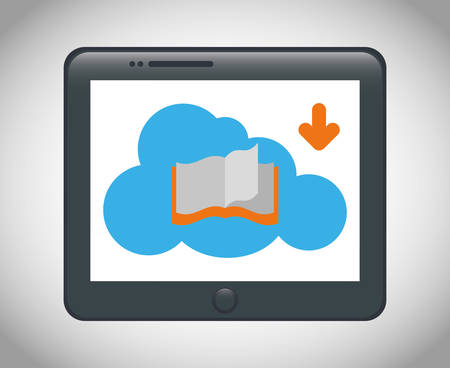 eBook design over white background, vector illustration.のイラスト素材