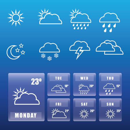 weather concept design, vector illustration.のイラスト素材