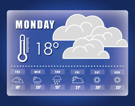 weather concept design, vector illustration.のイラスト素材