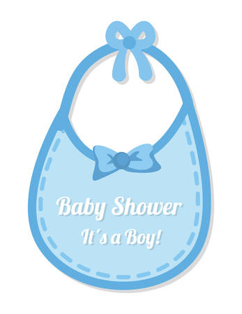 Baby shower design over white background, vector illustration.のイラスト素材