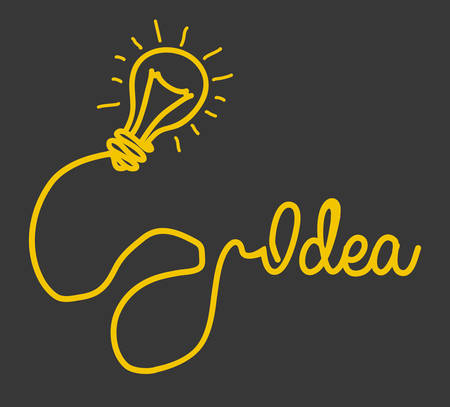 Idea design over gray background, vector illustration.のイラスト素材