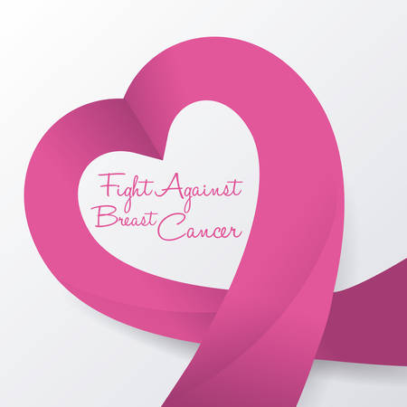 Breast cancer design over white background ,vector illustration.のイラスト素材