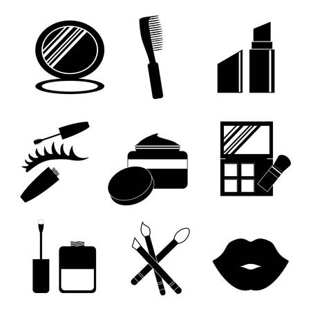 Make up design over white background, vector illustration.のイラスト素材