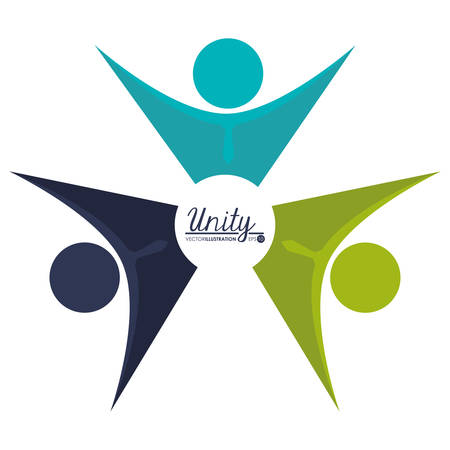 Teamwork design over white background, vector illustration.のイラスト素材