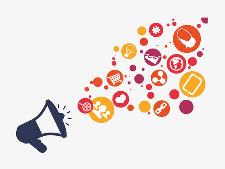 Shopping design over white background, vector illustration.のイラスト素材