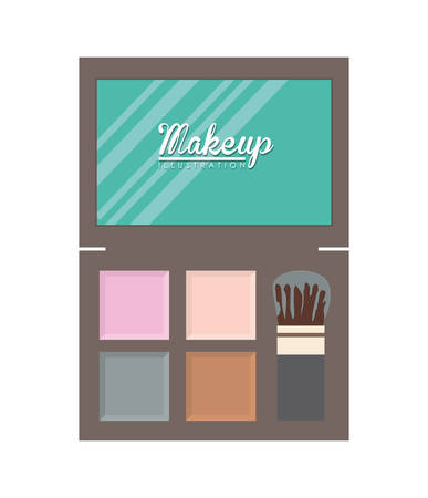 Make up design over white background, vector illustration.のイラスト素材