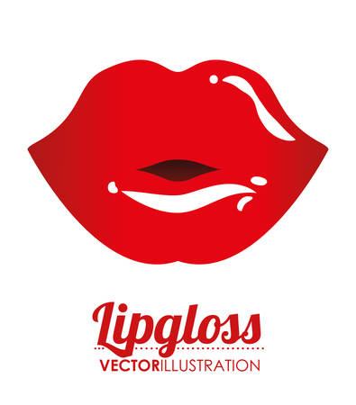 Make up design over white background, vector illustration.のイラスト素材
