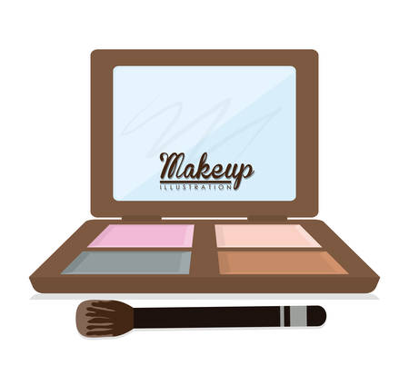 Make up design over white background, vector illustration.のイラスト素材