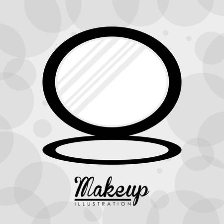 Make up design over white background, vector illustration.のイラスト素材
