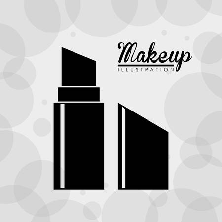 Make up design over white background, vector illustration.のイラスト素材