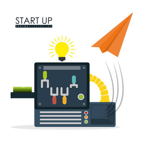 Business design over white background, vector illustration.のイラスト素材