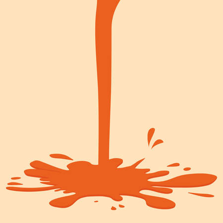 Splash design over beige background, vector illustration.のイラスト素材