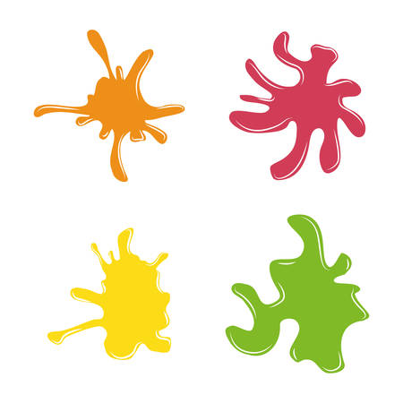 Splash design over white background, vector illustration.のイラスト素材