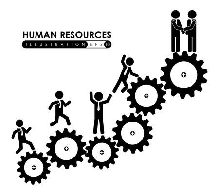 Teamwork design over white background, vector illustration.のイラスト素材