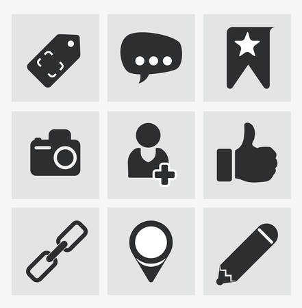 Social media design, vector illustration.のイラスト素材