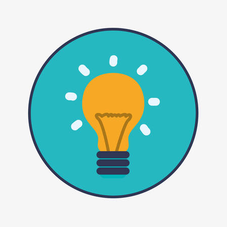 Bulb design over white background, vector illustration.のイラスト素材