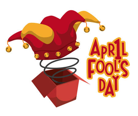 April fools day design illustration.のイラスト素材
