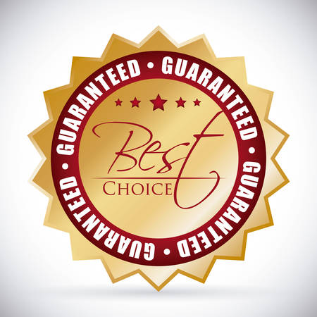 Best choice Label design over white backgroundのイラスト素材