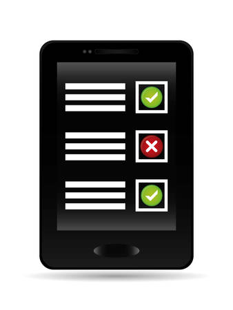 Survey design over white backgroundのイラスト素材