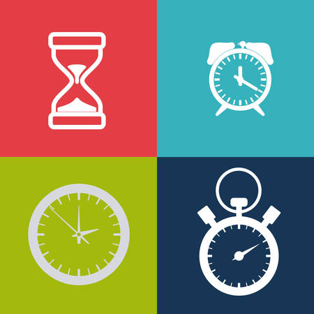Time design over white background, vector illustration.のイラスト素材
