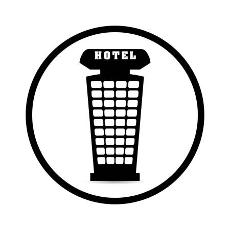 Hotel design over white background, vector illustration.のイラスト素材