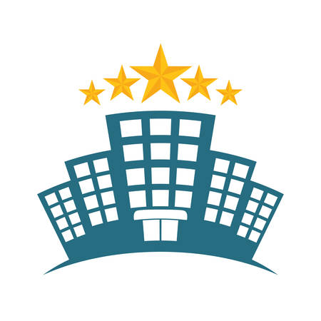 Hotel design over white background, vector illustration.のイラスト素材