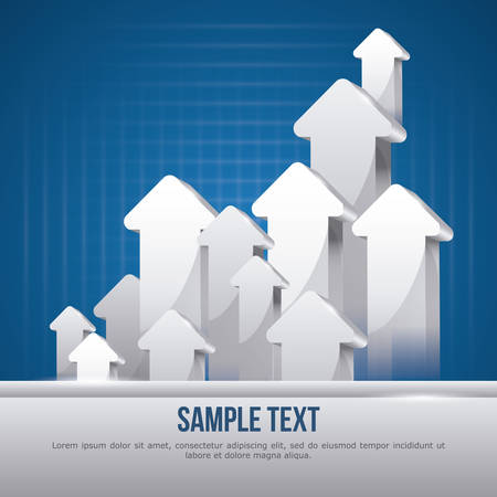 Business design over blue background, vector illustration.のイラスト素材