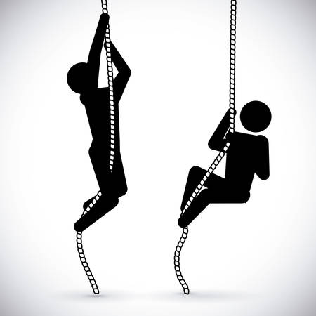 Fitness design over white background, vector illustration.のイラスト素材