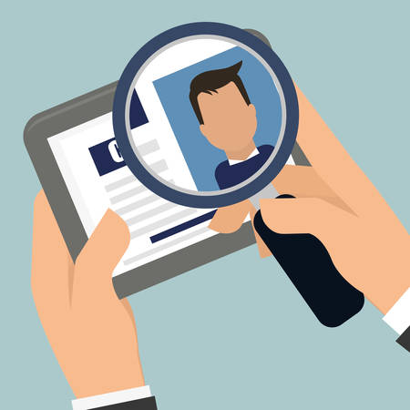 Human resources design over white background, vector illustration.のイラスト素材