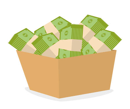 Money design over white background, vector illustration.のイラスト素材