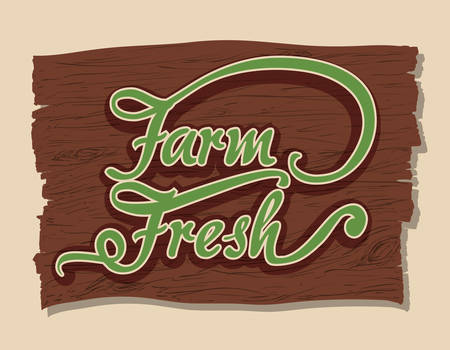 Food design over beige background, vector illustration.のイラスト素材