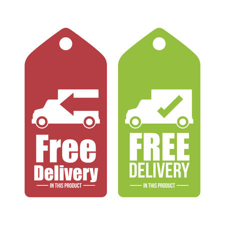 Delivery design over white background, vector illustration.のイラスト素材