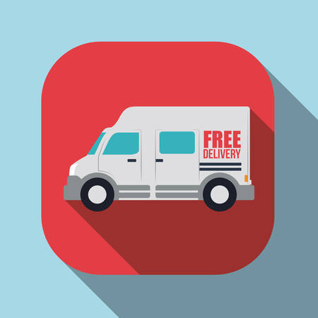 Delivery design over blue background, vector illustration.のイラスト素材