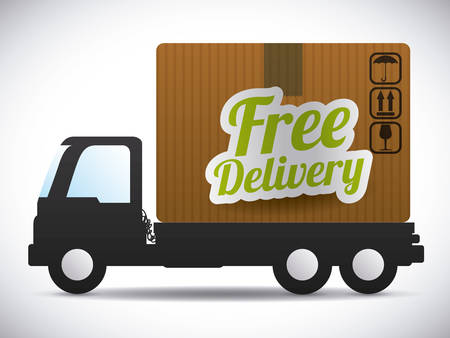 Delivery design over white background, vector illustration.のイラスト素材