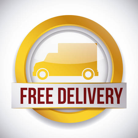 Delivery design over white background, vector illustration.のイラスト素材