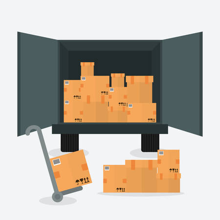 Delivery design over white background, vector illustration.のイラスト素材
