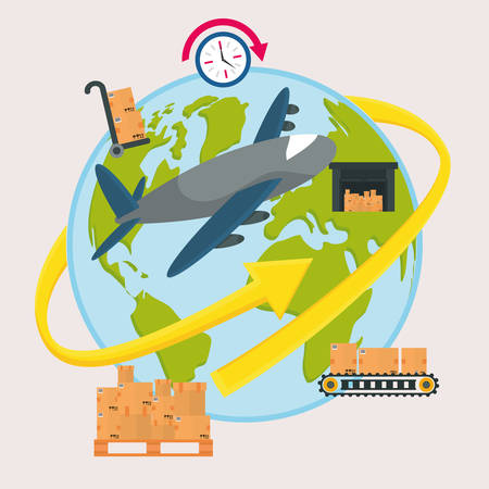 Delivery design over white background, vector illustration.のイラスト素材