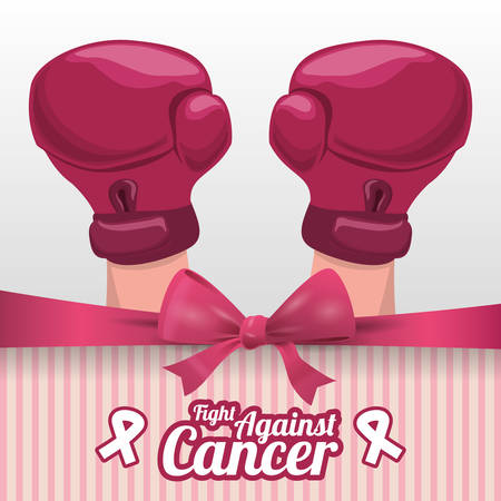 Cancer design over white background, vector illustration.のイラスト素材