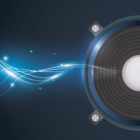 Sound design over white background, vector illustration.のイラスト素材