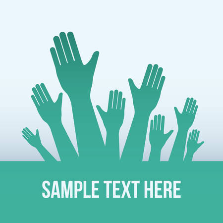 Volunteer design over white background, vector illustration.のイラスト素材