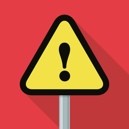 Danger advert design over white background, vector illustration.のイラスト素材