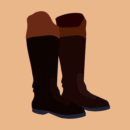 Horse design over beige background, vector illustration.